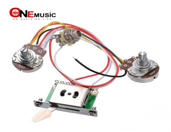3 pickup guitar wiring harness prewired with a500k b500k big pots 5 way switch 1 volume 1 tone blackwhite3382487
3 pickup guitar wiring harness prewired with a500k b500k big pots 5 way switch 1 volume 1 tone blackwhite3382487