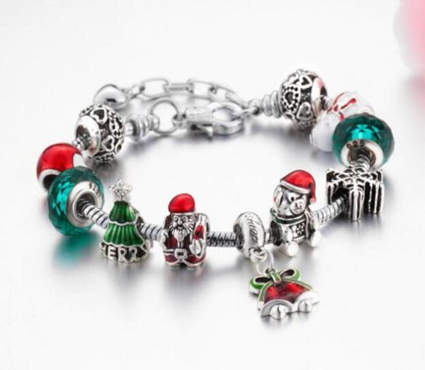 christmas bracelet santa bell charm bracelet diy jewelry making green xmas tree silver color alloy crystal bead bracelet8566101, Black
christmas bracelet santa bell charm bracelet diy jewelry making green xmas tree silver color alloy crystal bead bracelet8566101, Black
