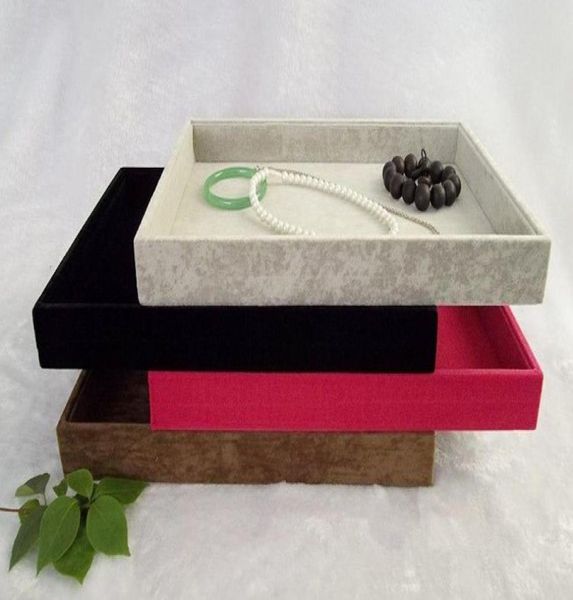 retail velvet jewelry display cases four colors necklace bangle bracelet storage organizer flat tray 35243cm2324073, Black
retail velvet jewelry display cases four colors necklace bangle bracelet storage organizer flat tray 35243cm2324073, Black