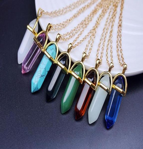 agate crystal hexagonal pillar fashion necklace pendant natural stone gsfn063 with chain mix order7863613, Silver
agate crystal hexagonal pillar fashion necklace pendant natural stone gsfn063 with chain mix order7863613, Silver