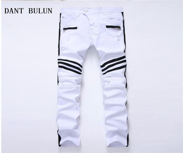 new mens ripped jeans striped white straight skinny casual hole biker denim pants plus size trousers01038690891, Blue
new mens ripped jeans striped white straight skinny casual hole biker denim pants plus size trousers01038690891, Blue