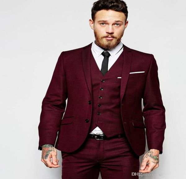 custom design burgundy 3 piece suit men wedding tuxedos excellent groom tuxedos men business dinner prom blazerjacketpantstiev6627275, Black;gray
custom design burgundy 3 piece suit men wedding tuxedos excellent groom tuxedos men business dinner prom blazerjacketpantstiev6627275, Black;gray
