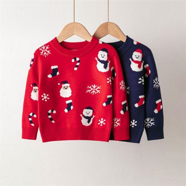new autumn and winter children's christmas cartoon sweater boys and girls' pullover sweater, Blue
new autumn and winter children's christmas cartoon sweater boys and girls' pullover sweater, Blue