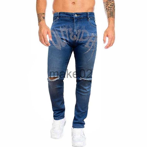 men's jeans new men's moto retro blue street comfort jeans destroyed hole slim thin drill stretchy pencil cowboy trousers x0714
men's jeans new men's moto retro blue street comfort jeans destroyed hole slim thin drill stretchy pencil cowboy trousers x0714