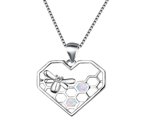 fashion blue white opal charm necklaces for girl heart honeycomb bee animal pendant necklace women boho chain jewelry6153020, Silver
fashion blue white opal charm necklaces for girl heart honeycomb bee animal pendant necklace women boho chain jewelry6153020, Silver