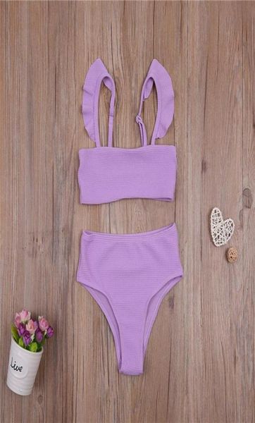 girls solid color split swimsuit set sleeveless backless low cut bikini with ruffles panties for summer clothing sets8617683, White
girls solid color split swimsuit set sleeveless backless low cut bikini with ruffles panties for summer clothing sets8617683, White