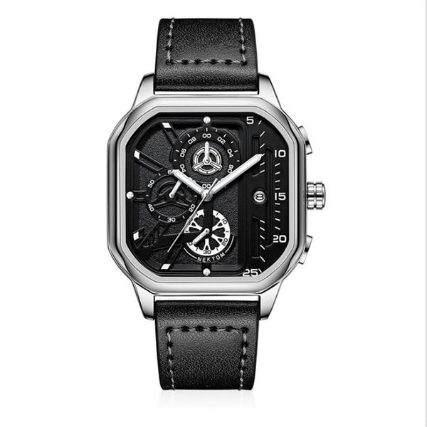 nektom brand hollow out mens watches accurate quartz watch leather strap luminous square dial wearproof wristwatches190y, Slivery;brown
nektom brand hollow out mens watches accurate quartz watch leather strap luminous square dial wearproof wristwatches190y, Slivery;brown