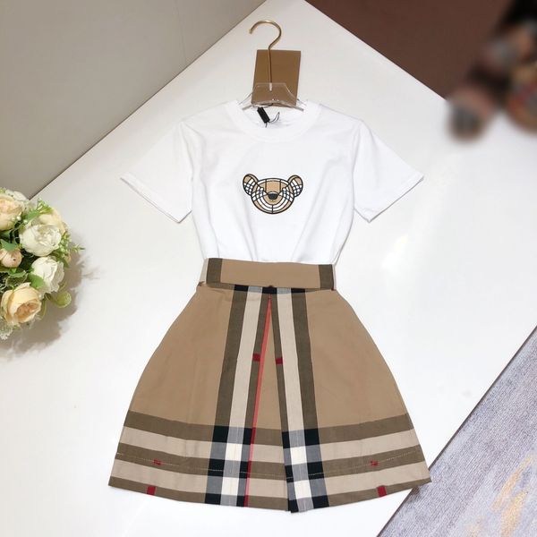 girls dresses kids plaid short sleeve clothes sets striped designer pleated tshirts skirt children youth casual clothing big toddler t-shirt, Red;yellow
girls dresses kids plaid short sleeve clothes sets striped designer pleated tshirts skirt children youth casual clothing big toddler t-shirt, Red;yellow