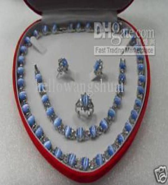 genuine blue opal silver bracelet necklace ring earrings gemstone jewelry sets7753430
genuine blue opal silver bracelet necklace ring earrings gemstone jewelry sets7753430