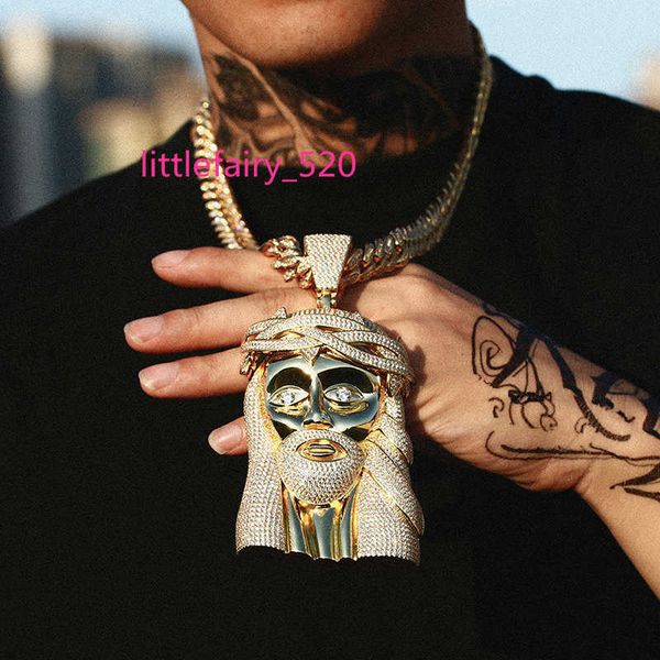 pendant necklaces iced out hip hop jewelry big size 18k gold plated brass aaaaa cz diamond jesus pendant necklace with cuban link chain for, Silver
pendant necklaces iced out hip hop jewelry big size 18k gold plated brass aaaaa cz diamond jesus pendant necklace with cuban link chain for, Silver