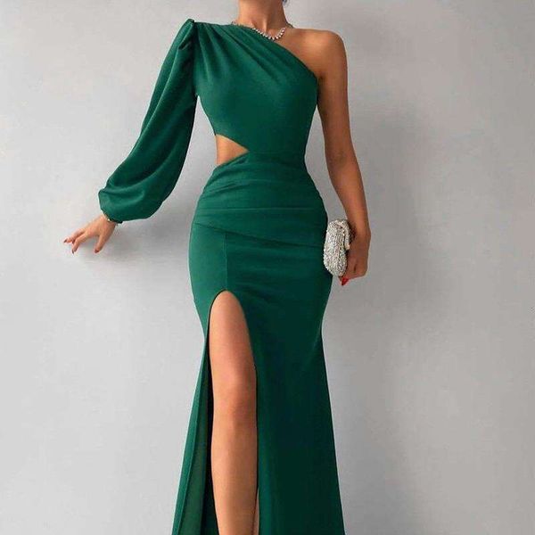 summer womens clothing solid color slant shoulder slit elegant long dress, Black;gray
summer womens clothing solid color slant shoulder slit elegant long dress, Black;gray