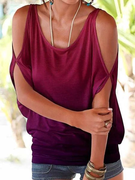 women's t-shirt creative gradient womens summer cold shoulder short sleeve t-shirts pullover casual dolman blouses o-neck loose fit te, White
women's t-shirt creative gradient womens summer cold shoulder short sleeve t-shirts pullover casual dolman blouses o-neck loose fit te, White
