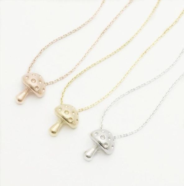 trendy mushroom pendant necklace threedimensional design suitable for girl and women gold silver rose three color optional8367591
trendy mushroom pendant necklace threedimensional design suitable for girl and women gold silver rose three color optional8367591