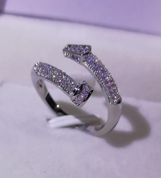 sparkling luxury jewelry 925 sterling silver classical 925 sterling silver open ring pave white sapphire women nai wedding adjusta1930517, Slivery;golden
sparkling luxury jewelry 925 sterling silver classical 925 sterling silver open ring pave white sapphire women nai wedding adjusta1930517, Slivery;golden