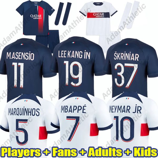 s neymar jr mbappe soccer jerseys 23/24 paris lee kang in skriniar m.asensio football shirts kids kit player version marquinhos hakimi, Black;yellow
s neymar jr mbappe soccer jerseys 23/24 paris lee kang in skriniar m.asensio football shirts kids kit player version marquinhos hakimi, Black;yellow