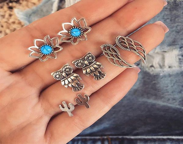 4 pairsset women bohemia retro gem owl lotus hollow feather silver earrings set fashion jewelry lover gifts5025076, Golden;silver
4 pairsset women bohemia retro gem owl lotus hollow feather silver earrings set fashion jewelry lover gifts5025076, Golden;silver