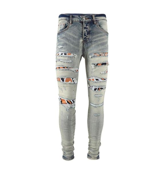 mens jeans yellow mud color european and american fashion high street hole cut patch leopard print leisure slim feet tight pants t8037731, Blue
mens jeans yellow mud color european and american fashion high street hole cut patch leopard print leisure slim feet tight pants t8037731, Blue