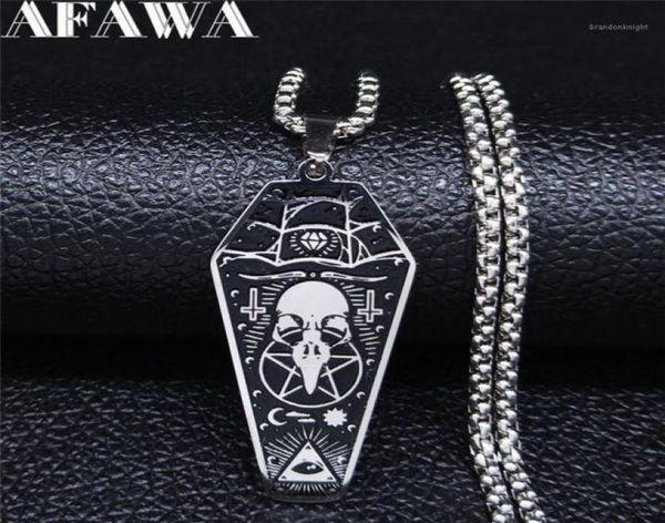 afawa witchcraft vulture coffin pentagram inverted cross stainless steel necklaces pendants women silver color jewelry n3315s0218342909
afawa witchcraft vulture coffin pentagram inverted cross stainless steel necklaces pendants women silver color jewelry n3315s0218342909