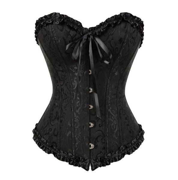 gothic embroidered brocade corset body lift shaper bustier bone lace up steampunk corset corselet strapless overbust slim 8115154124, Black;white
gothic embroidered brocade corset body lift shaper bustier bone lace up steampunk corset corselet strapless overbust slim 8115154124, Black;white
