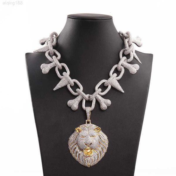 gold silver bling iced out cz hip hop necklaces male jewelry luxury aaa zircon lion pendant bone spike chain link men necklaces
gold silver bling iced out cz hip hop necklaces male jewelry luxury aaa zircon lion pendant bone spike chain link men necklaces