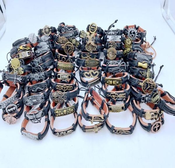 200pcslot mix style metal leather cuff charm bracelets for men039s women039s jewelry party gifts bangle dhl 3755737, Golden;silver
200pcslot mix style metal leather cuff charm bracelets for men039s women039s jewelry party gifts bangle dhl 3755737, Golden;silver