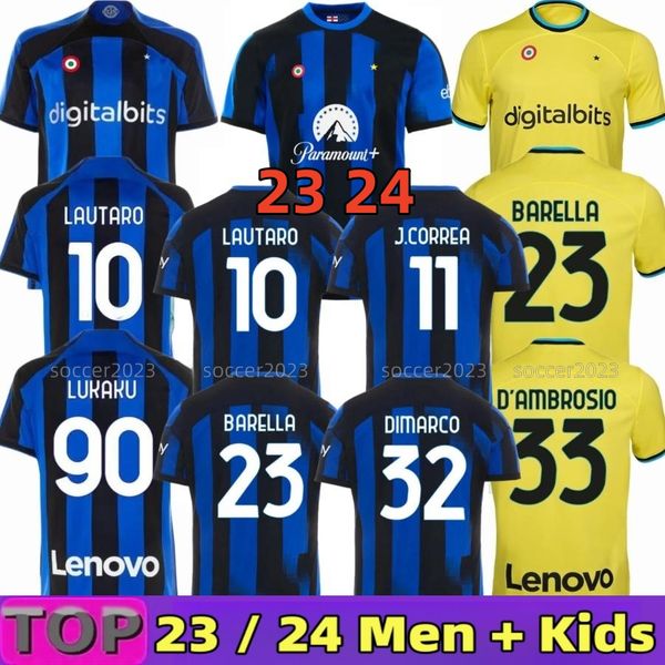 lukaku soccer jersey 23 24 barella lautaro inters alexis dzeko correa away third milans uniforms 2023 2024 men kids kit, Black;yellow
lukaku soccer jersey 23 24 barella lautaro inters alexis dzeko correa away third milans uniforms 2023 2024 men kids kit, Black;yellow