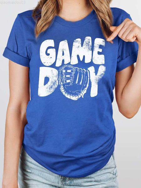 women's t-shirt women game day o-neck t-shirt blue tee fashion clothing letter clothes short sleeve spring summer female tee graphic ts, White 
women's t-shirt women game day o-neck t-shirt blue tee fashion clothing letter clothes short sleeve spring summer female tee graphic ts, White