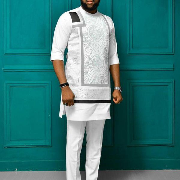 men's tracksuits man 2pcs sets african ramadan suits men round neck t-shirt pants trousers national style wedding traditional clothing, Gray
men's tracksuits man 2pcs sets african ramadan suits men round neck t-shirt pants trousers national style wedding traditional clothing, Gray