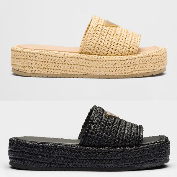 designer women crochet thick soled sandals fashion slide straw metal triangle black neutral slippers
designer women crochet thick soled sandals fashion slide straw metal triangle black neutral slippers