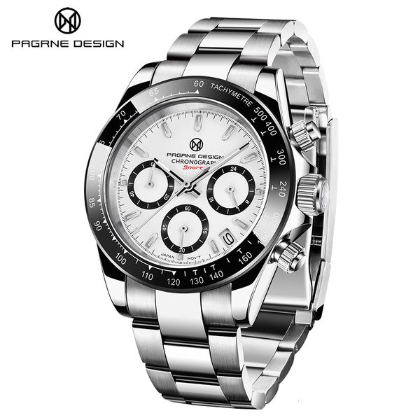other watches pagrne pagani design 40mm japan vk63 classic men quartz 100mm water resistant ceramic bezel sapphire glass 230714, Slivery;black
other watches pagrne pagani design 40mm japan vk63 classic men quartz 100mm water resistant ceramic bezel sapphire glass 230714, Slivery;black