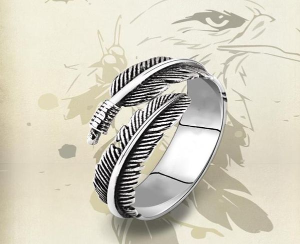 925 sterling silver thai silver feather ring for women jewelry gift finger open feather rings single punk skull ring7659843
925 sterling silver thai silver feather ring for women jewelry gift finger open feather rings single punk skull ring7659843