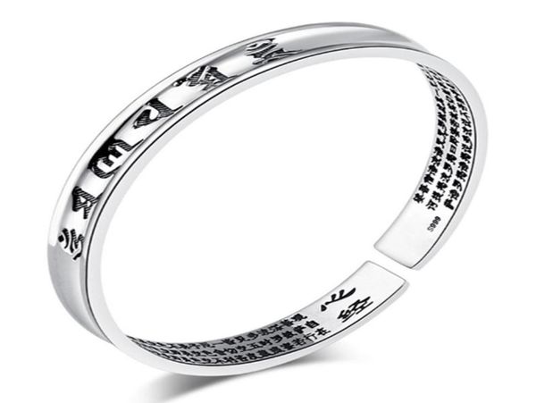 925 sterling silver items jewelry wedding charm bracelets bangle carven blessing heart sutra words new arrival7253305, Black
925 sterling silver items jewelry wedding charm bracelets bangle carven blessing heart sutra words new arrival7253305, Black