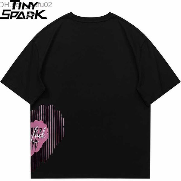 men's t-shirts men tshirt streetwear luck heart graphic t-shirt cotton soft summer 2023 harajuku t shirt hip hop tees black white z2307, White;black
men's t-shirts men tshirt streetwear luck heart graphic t-shirt cotton soft summer 2023 harajuku t shirt hip hop tees black white z2307, White;black