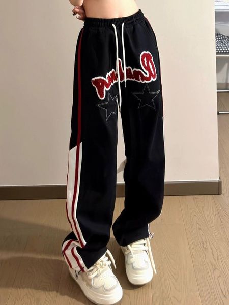 women's pants capris houzhou hippie vintage star baggy pants women's y2k retro streetwear letter embroidery striped sweatants over, Black;white
women's pants capris houzhou hippie vintage star baggy pants women's y2k retro streetwear letter embroidery striped sweatants over, Black;white