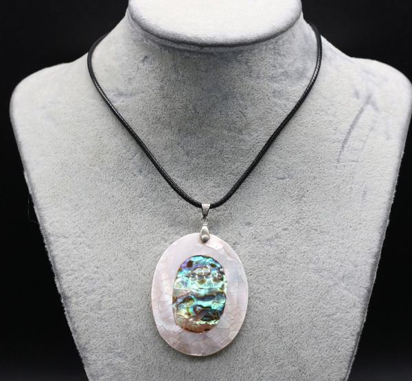 customizable necklace natural mother of pearl abalone shell pendant necklace egg shape jewelry leather rope chain ethnic style cha1381803, Silver
customizable necklace natural mother of pearl abalone shell pendant necklace egg shape jewelry leather rope chain ethnic style cha1381803, Silver