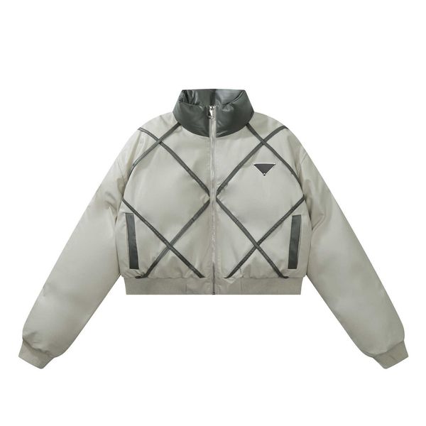 autumn and winter women stand collar diamond printed short down coat, duck down filling soft warm, cuff tightening without air leakage., Black
autumn and winter women stand collar diamond printed short down coat, duck down filling soft warm, cuff tightening without air leakage., Black