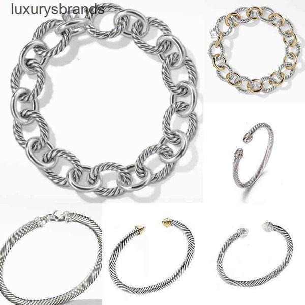 bangle jewelry mens dy trend bracelet gold charm designer women platinum twisted wire bracelets round plated head hemp fashion versatile, Black
bangle jewelry mens dy trend bracelet gold charm designer women platinum twisted wire bracelets round plated head hemp fashion versatile, Black