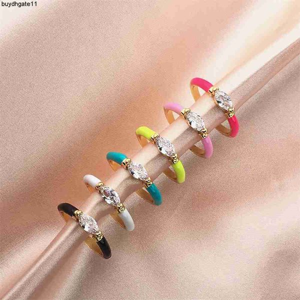 fashion accessories new light luxury zircon ring jewelry for women's copper plated 18k gold horse eye dropping oil open, Silver
fashion accessories new light luxury zircon ring jewelry for women's copper plated 18k gold horse eye dropping oil open, Silver