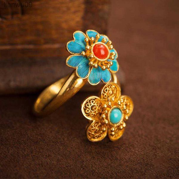 natural southern red tourmaline flower open ring chinese retro palace style unique ancient gold craft luxury ladies jewelry l230704, Golden;silver
natural southern red tourmaline flower open ring chinese retro palace style unique ancient gold craft luxury ladies jewelry l230704, Golden;silver