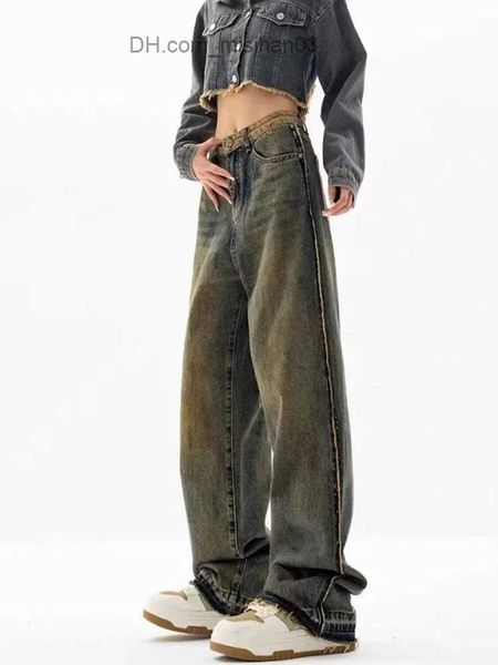 women's jeans women's bleached s-4xl retro stitching work designer special student street simple daily korean casual full match z2, Blue
women's jeans women's bleached s-4xl retro stitching work designer special student street simple daily korean casual full match z2, Blue