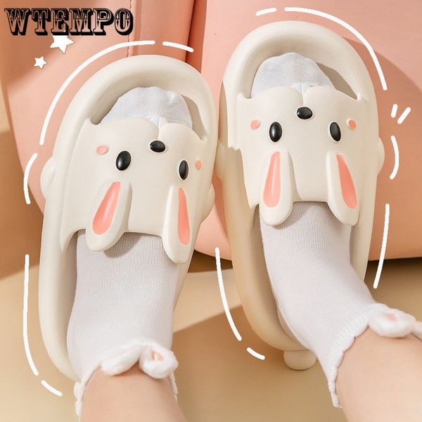 slippers wtempo women summer eva soft sole cute rabbit slippers beach thick platform sandals couples non-slip indoor slippers flip flops 230, Black
slippers wtempo women summer eva soft sole cute rabbit slippers beach thick platform sandals couples non-slip indoor slippers flip flops 230, Black