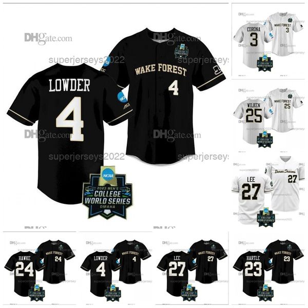 4 rhett lowder wake forest demon deacons 2023 baseball college world series jersey danny corona bennett lee brock wilken josh hartle nick ku, Blue;black
4 rhett lowder wake forest demon deacons 2023 baseball college world series jersey danny corona bennett lee brock wilken josh hartle nick ku, Blue;black