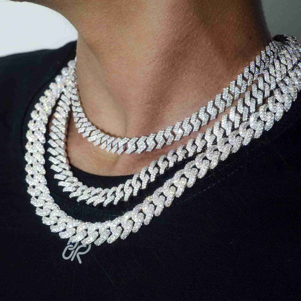 custom wholesale fashion hip hop necklace 925 sterling silver 8mm 10mm 12mm iced out vvs moissanite cuban link chain for men
custom wholesale fashion hip hop necklace 925 sterling silver 8mm 10mm 12mm iced out vvs moissanite cuban link chain for men