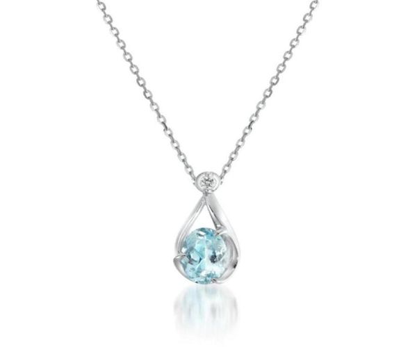 pendant necklaces kurshuni aquamarine cubic zircon stone necklace for women water drop shaped choker white gold plating jewelry en7930548, Silver
pendant necklaces kurshuni aquamarine cubic zircon stone necklace for women water drop shaped choker white gold plating jewelry en7930548, Silver