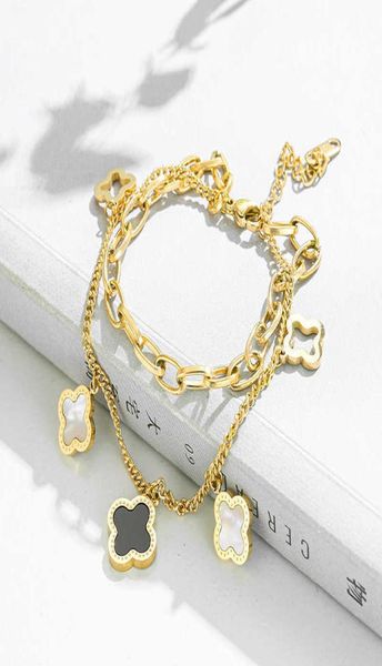charm bracelets classic design four leaf clover charm stainless steel bracelet lucky women gift jewelry7368429, Golden;silver
charm bracelets classic design four leaf clover charm stainless steel bracelet lucky women gift jewelry7368429, Golden;silver