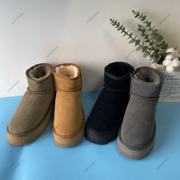 women winter ultra 5854 4cm designer australian platform boots for men real leather warm ankle fur booties luxurious shoe eu 34-43, Black
women winter ultra 5854 4cm designer australian platform boots for men real leather warm ankle fur booties luxurious shoe eu 34-43, Black