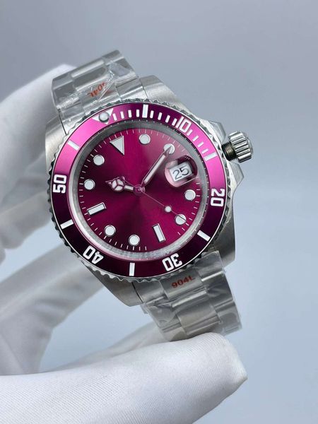 mens watches fashion classic designer 40mm automatic mechanical movement newst style purple face men wristwatches stainless steel strap spor, Slivery;brown
mens watches fashion classic designer 40mm automatic mechanical movement newst style purple face men wristwatches stainless steel strap spor, Slivery;brown