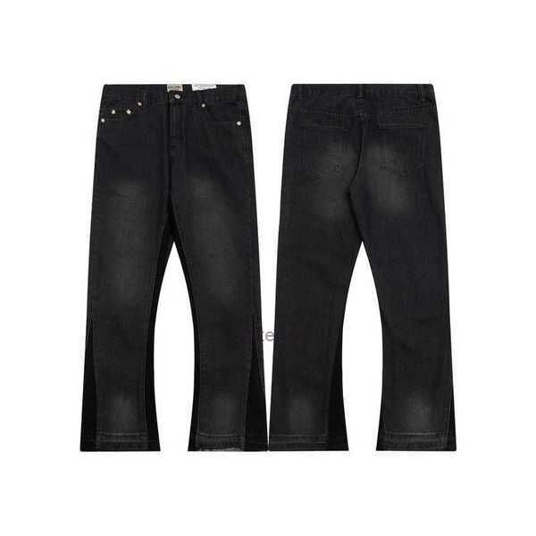 designer clothing denim pants galleryes depts jean ink splashing graffiti micro horn structure splicing loose long women's rock trouser, Blue
designer clothing denim pants galleryes depts jean ink splashing graffiti micro horn structure splicing loose long women's rock trouser, Blue