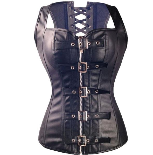 whole fashion black women steel boned faux leather overbust corset steampunk bustier body shaper6469730, Black;white
whole fashion black women steel boned faux leather overbust corset steampunk bustier body shaper6469730, Black;white