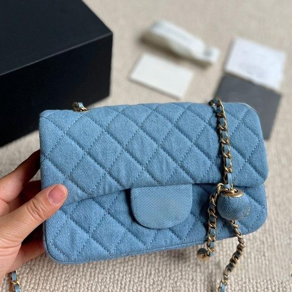 designer bag tote bag mini flap bag handbag crossbody messenger shoulder bags denim blue purse chain strap classic timeless elegance s
designer bag tote bag mini flap bag handbag crossbody messenger shoulder bags denim blue purse chain strap classic timeless elegance s